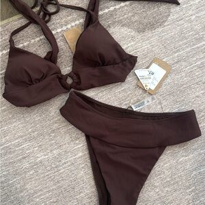 Brown Bikini Set